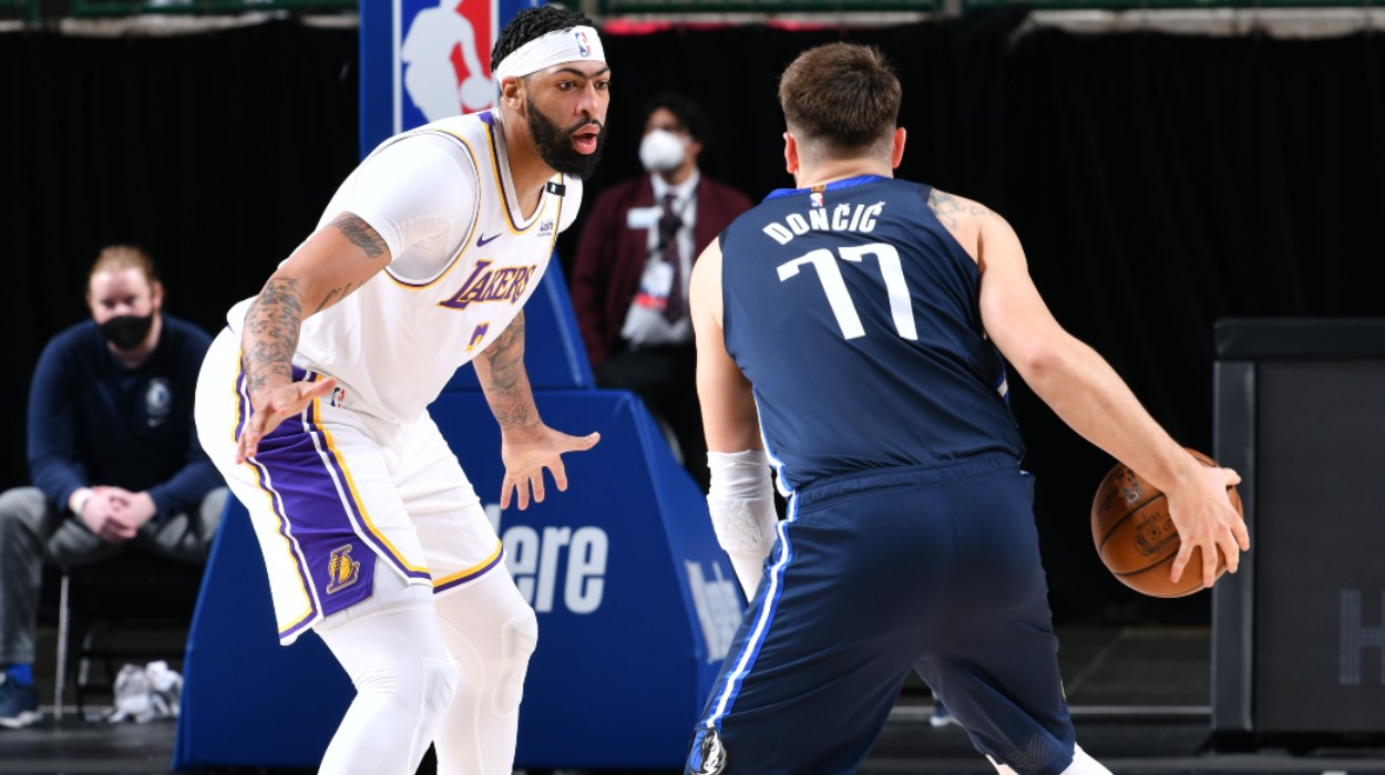Anthony Davis Los Angeles Lakers Luka Doncic Dallas Mavericks
